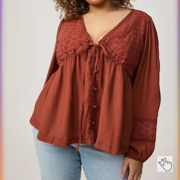 Torrid Rust Tunic Top - Picture 3 of 3